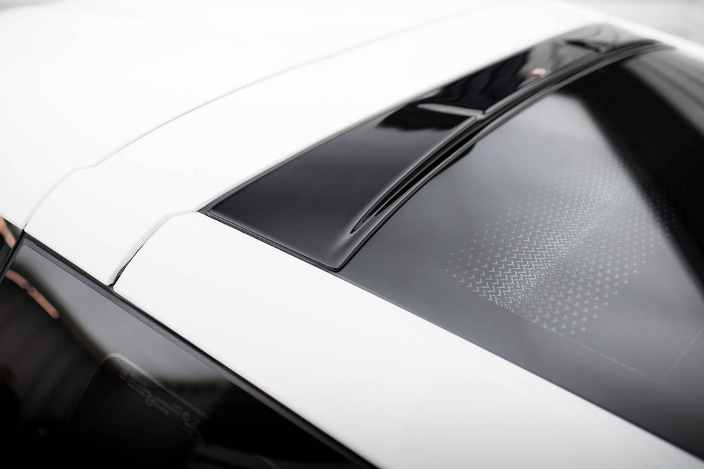 Maxton Design Heckscheiben Spoiler passend für Chevrolet Corvette Stingray / Z06 C7 schwarz Hochglanz