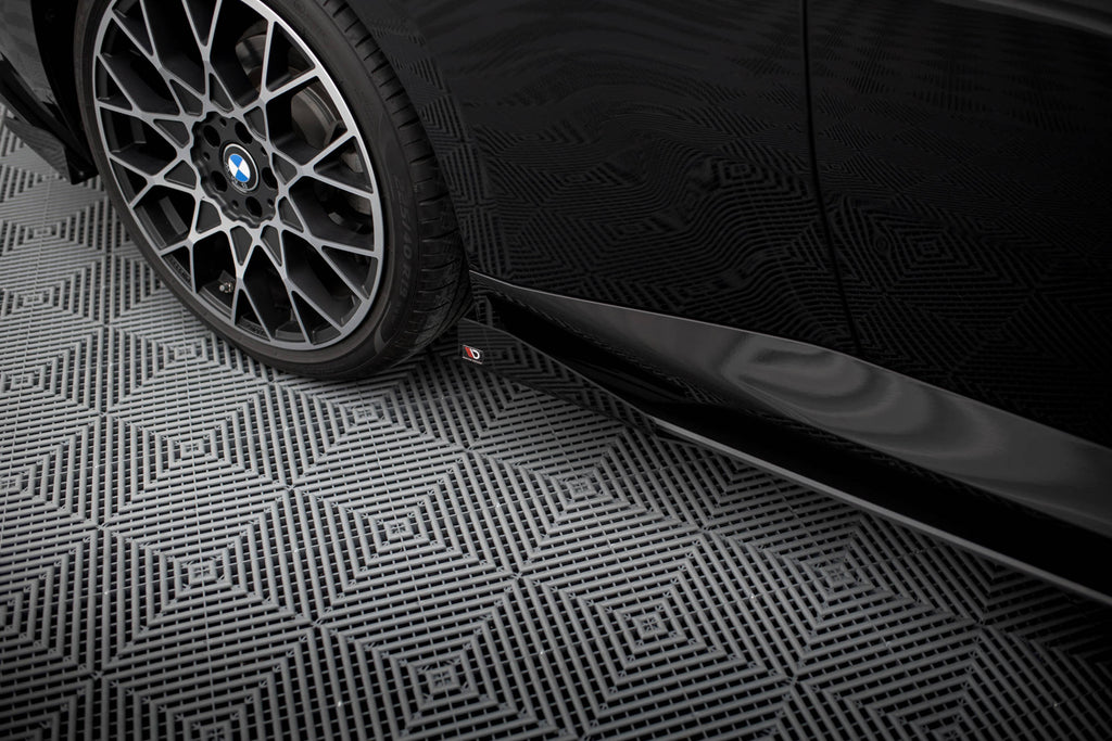 Maxton Design Seitenschweller Flaps passend für BMW 2 Coupe G42 schwarz Hochglanz