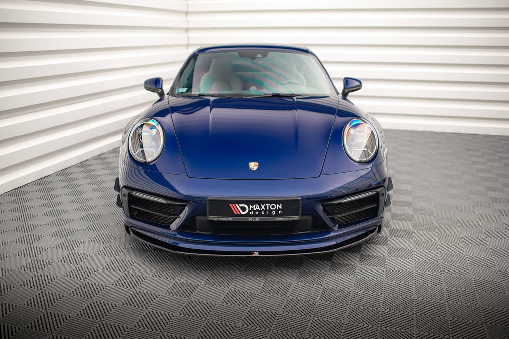 Maxton Design Stoßstangen Flaps Wings vorne Canards passend für Porsche 911 Carrera Aero 992