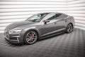Maxton Design Street+ Seitenschweller Leisten passend für Audi S5 / A5 S-Line F5 Sportback schwarz Hochglanz