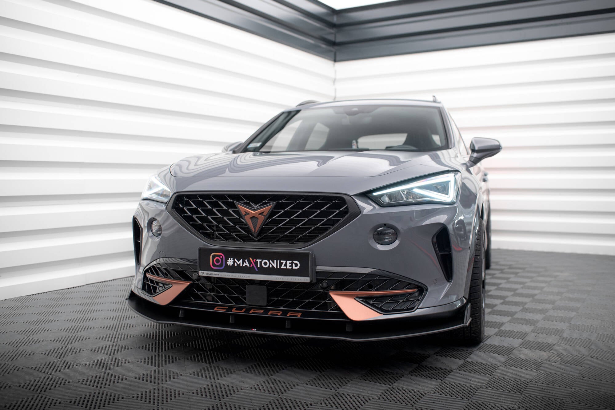 Maxton Design Street Pro Street+ Spoilerlippe Front Ansatz passend für Cupra Formentor Mk1