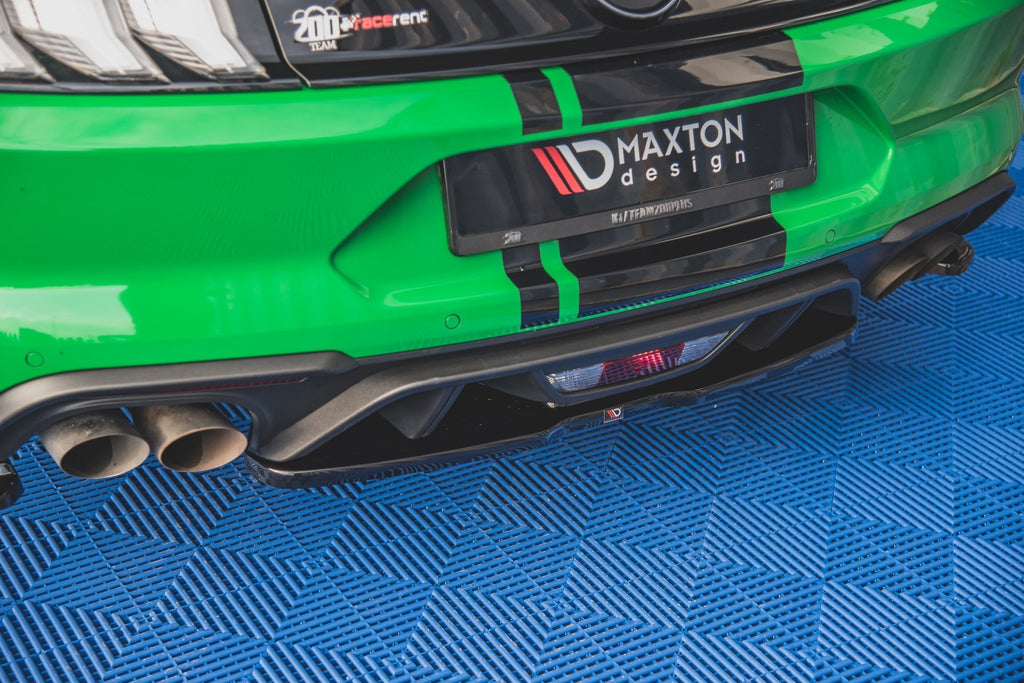 Maxton Design Heckansatz Ford Mustang GT Mk6 Facelift schwarz Hochglanz für Ford Mustang Mk6 Facelift