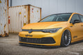 Maxton Design Street+ Spoilerlippe Front Ansatz V.1 passend für VW Golf Hatchback / Variant Mk8 schwarz Hochglanz