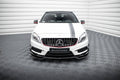 Maxton Design Street+ Spoilerlippe Front Ansatz V.4 passend für Mercedes-Benz A45 AMG W176 schwarz Hochglanz