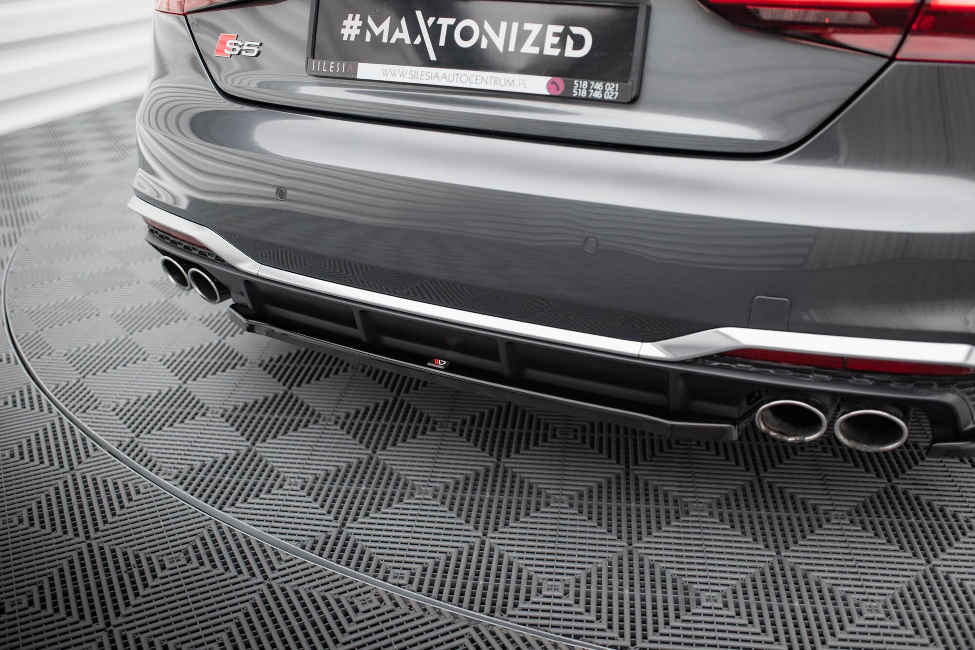 Maxton Design Heckansatz Audi S5 Sportback / Coupe F5 Facelift schwarz Hochglanz für Audi A5 / S5 / RS5
