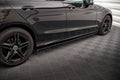 Maxton Design Street+ Seitenschweller Leisten passend für Mercedes-Benz C43 / C AMG-Line Limousine / Kombi W205 / S205 Facelift schwarz Hochglanz