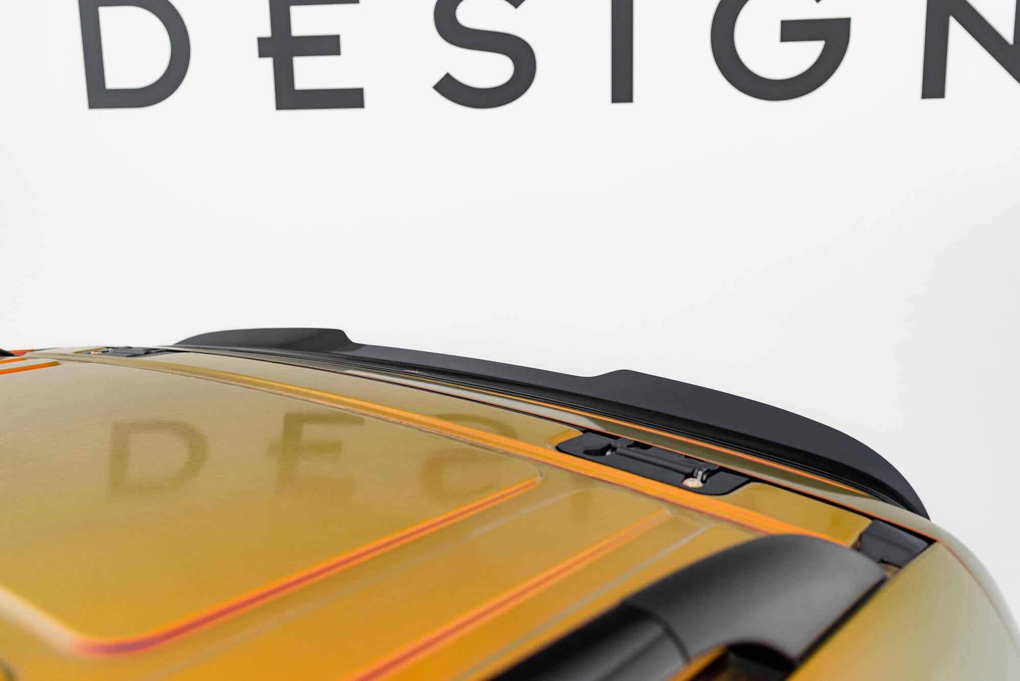 Maxton Design Spoiler CAP passend für Mercedes-Benz V-Klasse AMG-Line W447 Facelift schwarz Hochglanz
