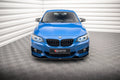 Maxton Design Street+ Spoilerlippe Front Ansatz V.1 passend für BMW 2 M-Paket F22 schwarz Hochglanz