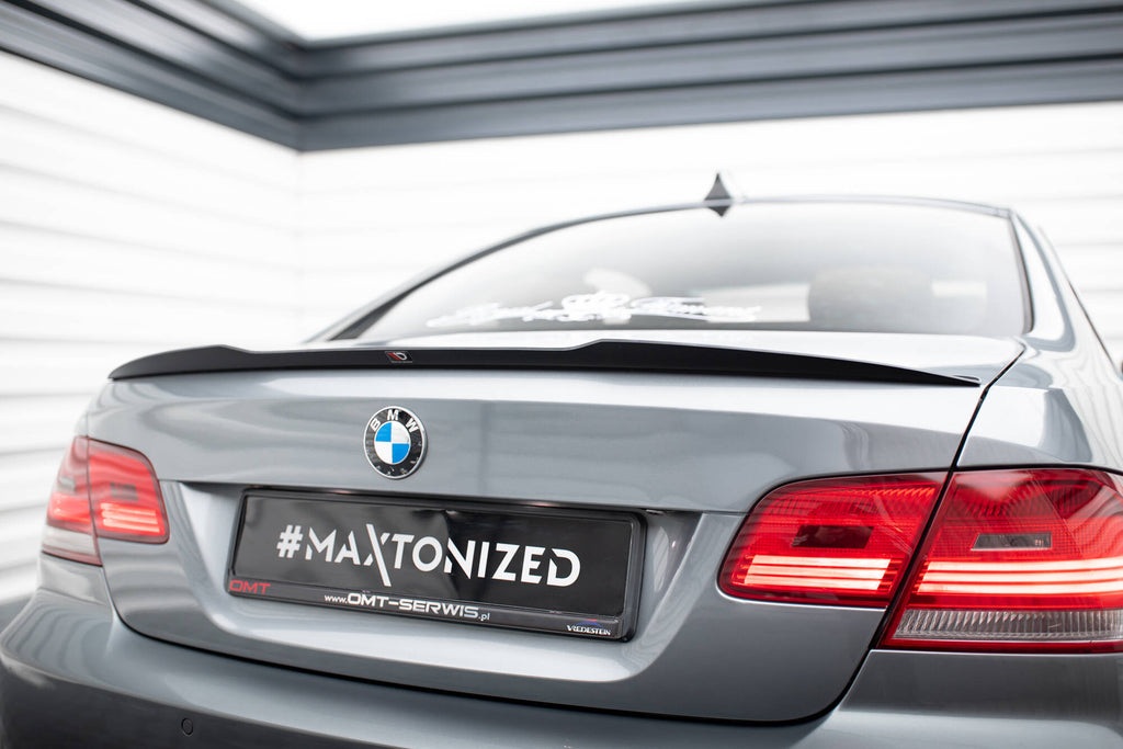 Maxton Design Spoiler CAP passend für BMW 3er M-Paket Coupe E92 schwarz Hochglanz