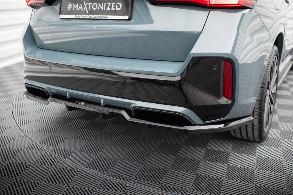 Maxton Design Street+ Mittlerer Diffusor RACE passend für BMW X1 M-Paket U11 schwarz Hochglanz