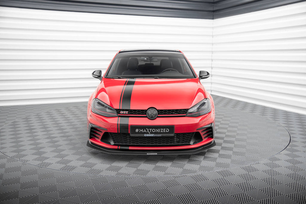 Maxton Design Racing Street+ Spoilerlippe Front Ansatz passend für VW GOLF 7 GTI CLUBSPORT