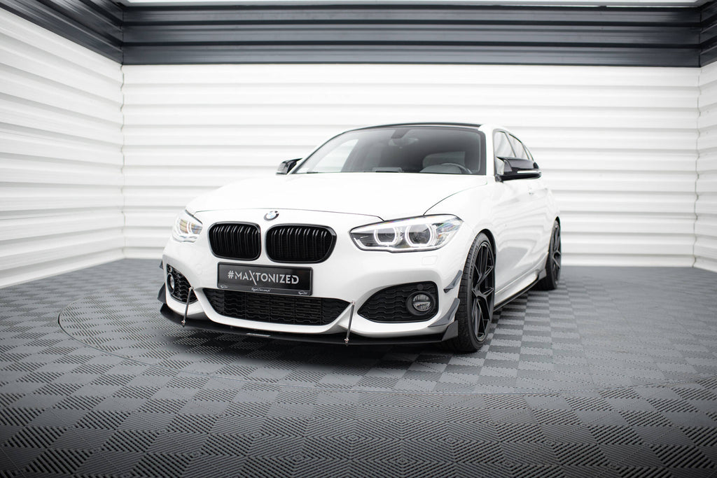 Maxton Design Racing Street+ Spoilerlippe Front Ansatz V.2 passend für BMW 1er F20/F21 M-Power FACELIFT