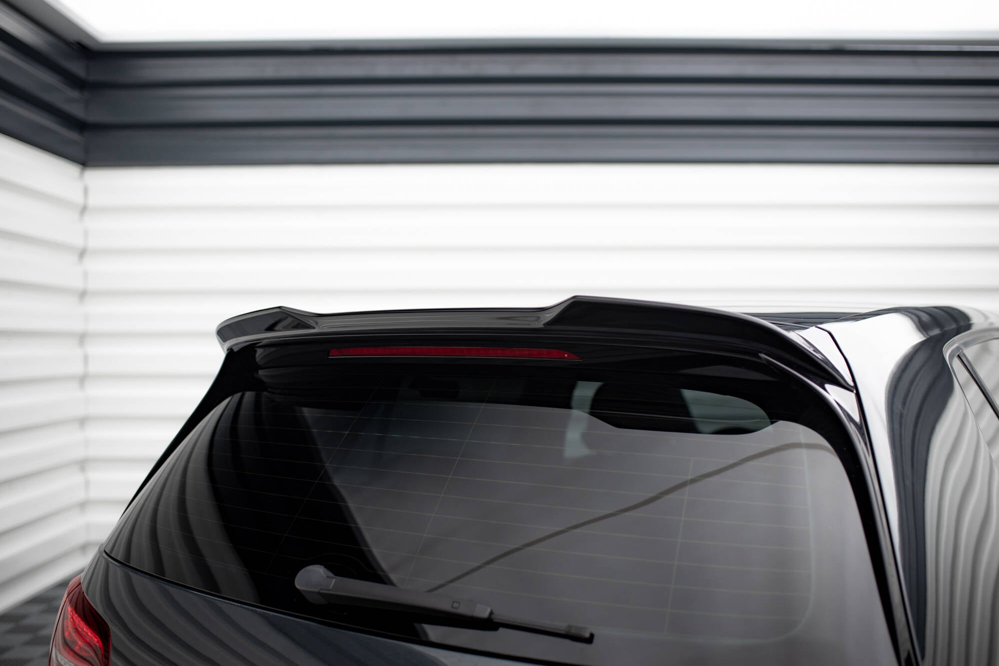Maxton Design Spoiler CAP 3D passend für VW Golf R / R-Line / GTI / GTD Mk7 / Mk7 Facelift schwarz Hochglanz