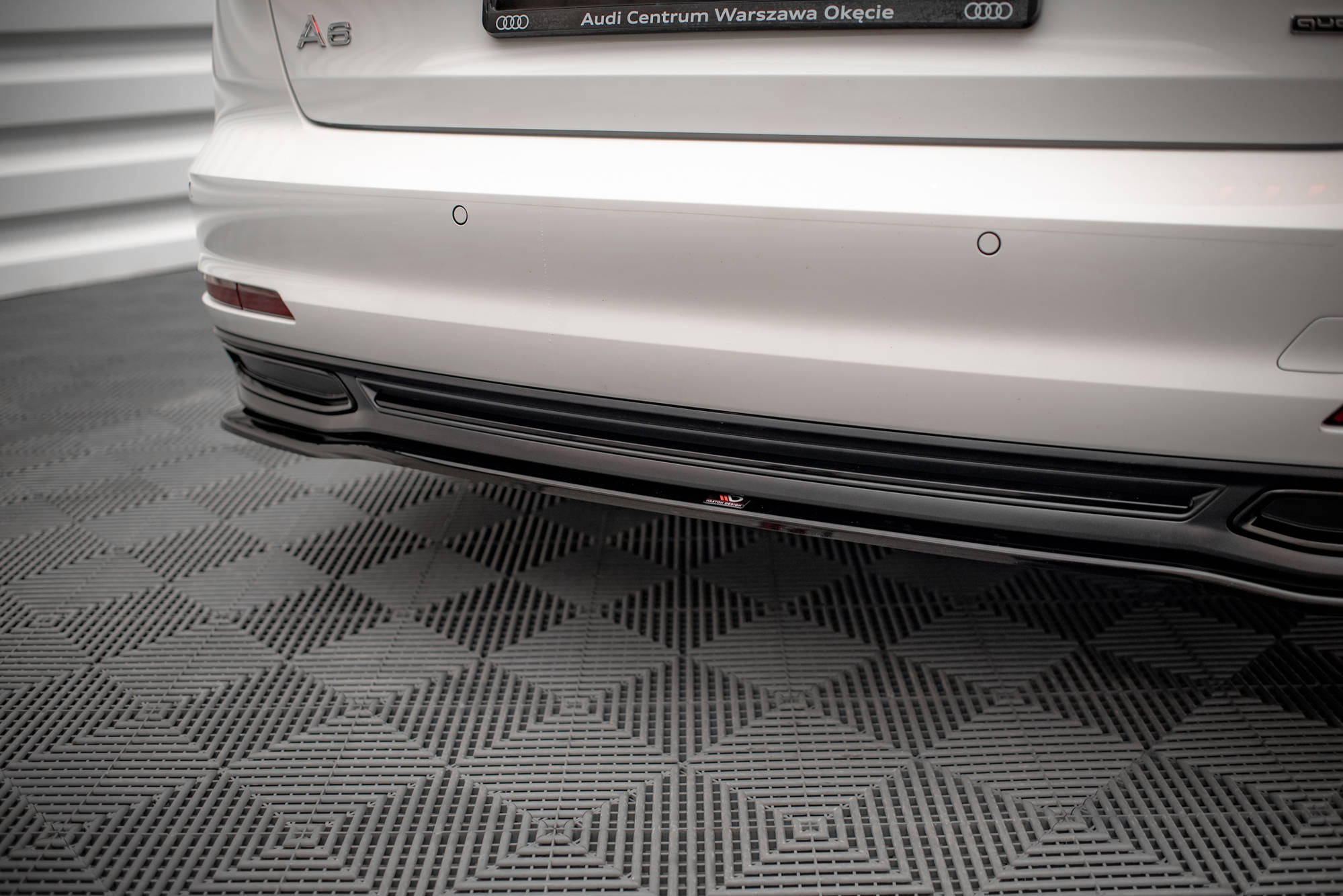 Maxton Design Heckansatz Audi A6 C8 schwarz Hochglanz für Audi A6
