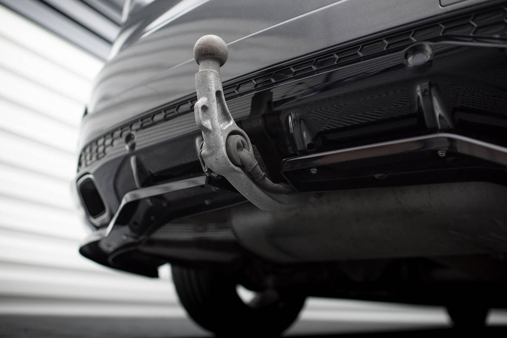 Maxton Design Street+ Mittlerer Diffusor RACE passend für Ford S-Max ST-Line Mk2 Facelift schwarz Hochglanz