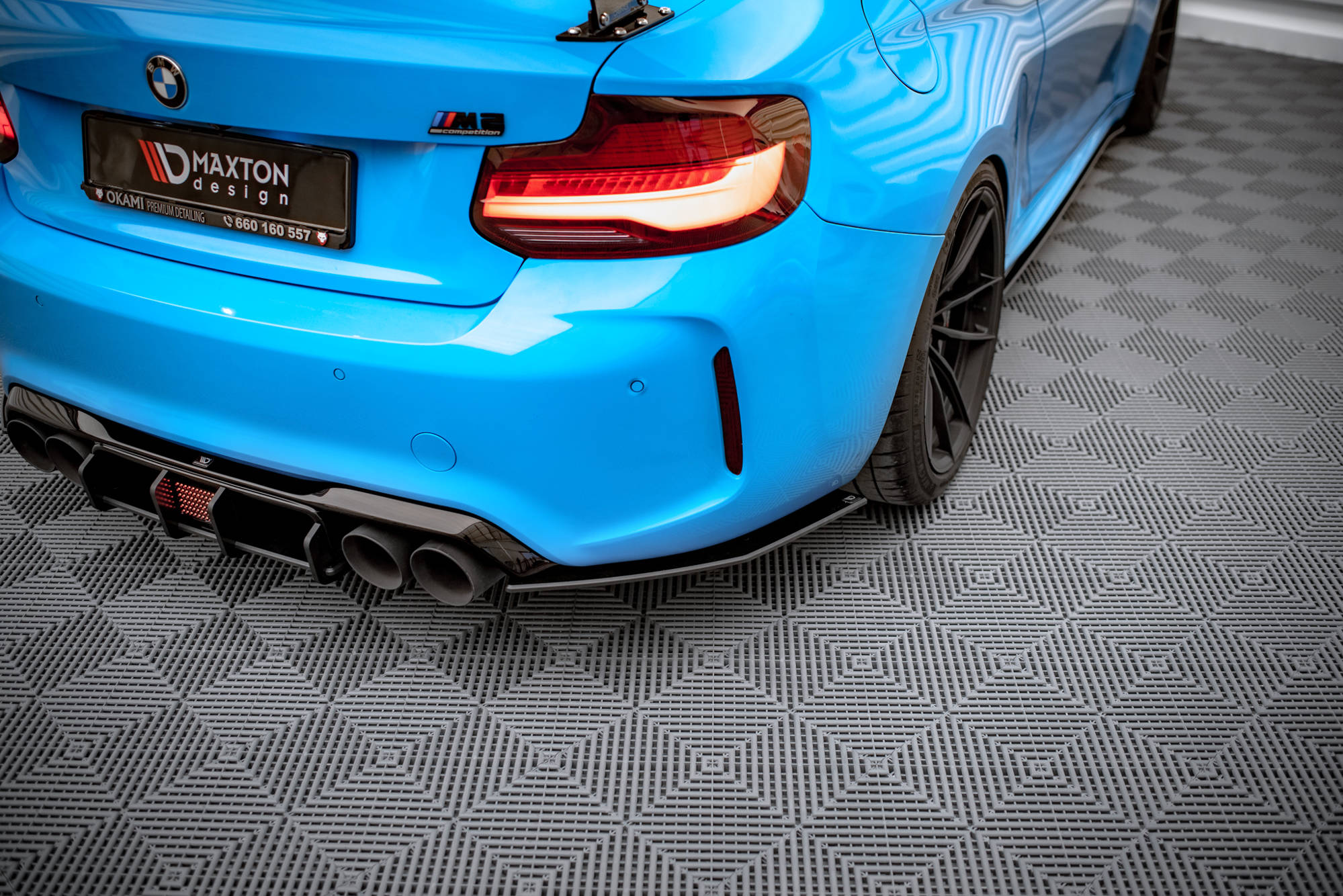 Maxton Design Street Pro Heck Ansatz Flaps Diffusor passend für BMW M2 F87