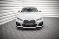 Maxton Design Street+ Spoilerlippe Front Ansatz V.1 passend für BMW 4er / i4 Gran Coupe M-Paket / M440i G26 schwarz Hochglanz