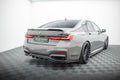Maxton Design Street+ Mittlerer Diffusor RACE V.2 passend für BMW 7 M-Paket G11 / G12 Facelift schwarz Hochglanz