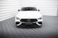 Maxton Design Street+ Spoilerlippe Front Ansatz V.1 passend für Mercedes-AMG GT 43 4 Door Coupe V8 Styling Package X290 schwarz Hochglanz