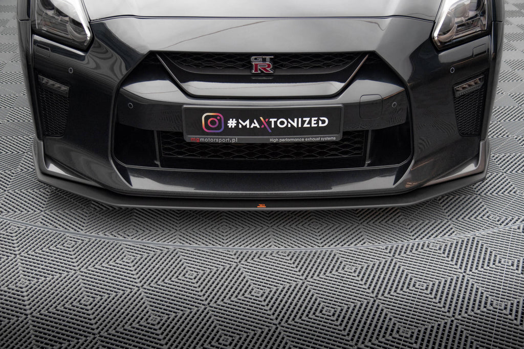 Maxton Design Street Pro Street+ Spoilerlippe Front Ansatz passend für Nissan GTR R35 Facelift