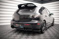 Maxton Design Street Pro Heck Ansatz Flaps Diffusor + Flaps passend für Mazda 3 MPS Mk1 US-Spec Version schwarz Hochglanz