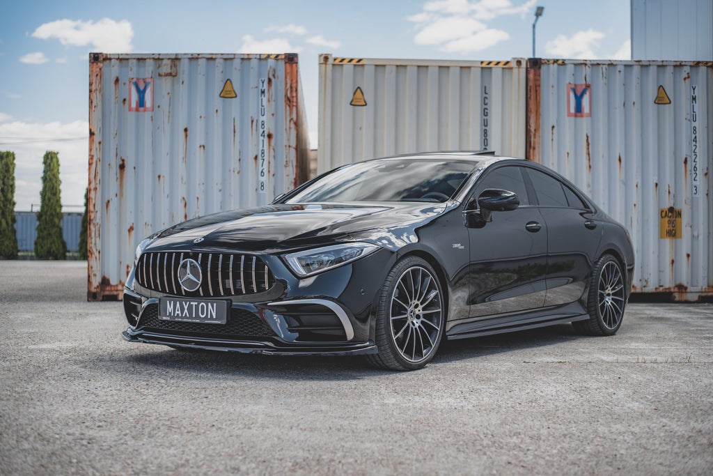 Maxton Design Street+ Seitenschweller Leisten passend für Mercedes-AMG CLS 53 C257 schwarz Hochglanz