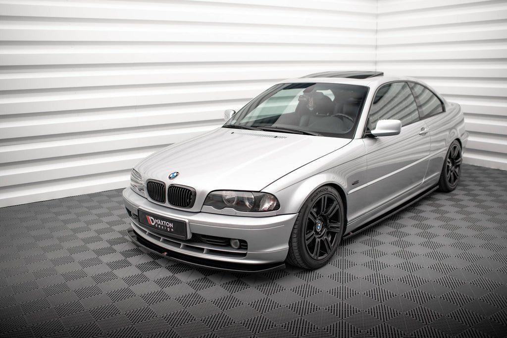 Maxton Design Street+ Spoilerlippe Front Ansatz V.2 passend für BMW 3er Coupe E46 schwarz Hochglanz