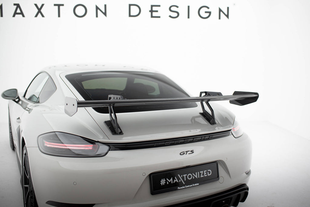 Maxton Design Carbon Spoiler With Upper Swan Mounting V.2 Porsche 718 Cayman 982c für Porsche Cayman 982c