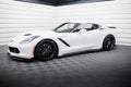 Maxton Design Street+ Seitenschweller Leisten V.2 passend für Chevrolet Corvette Stingray C7 schwarz Hochglanz
