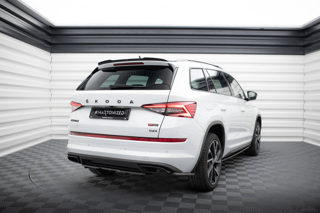 Maxton Design Spoiler CAP V.2 passend für Skoda Kodiaq Mk1 Sportline/RS schwarz Hochglanz
