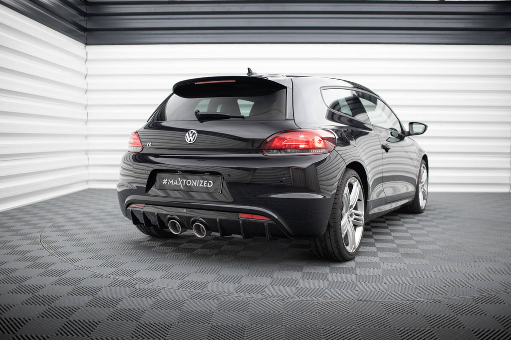 Maxton Design Diffusor Heck Ansatz V.3 passend für VW Scirocco R Mk3 schwarz Hochglanz