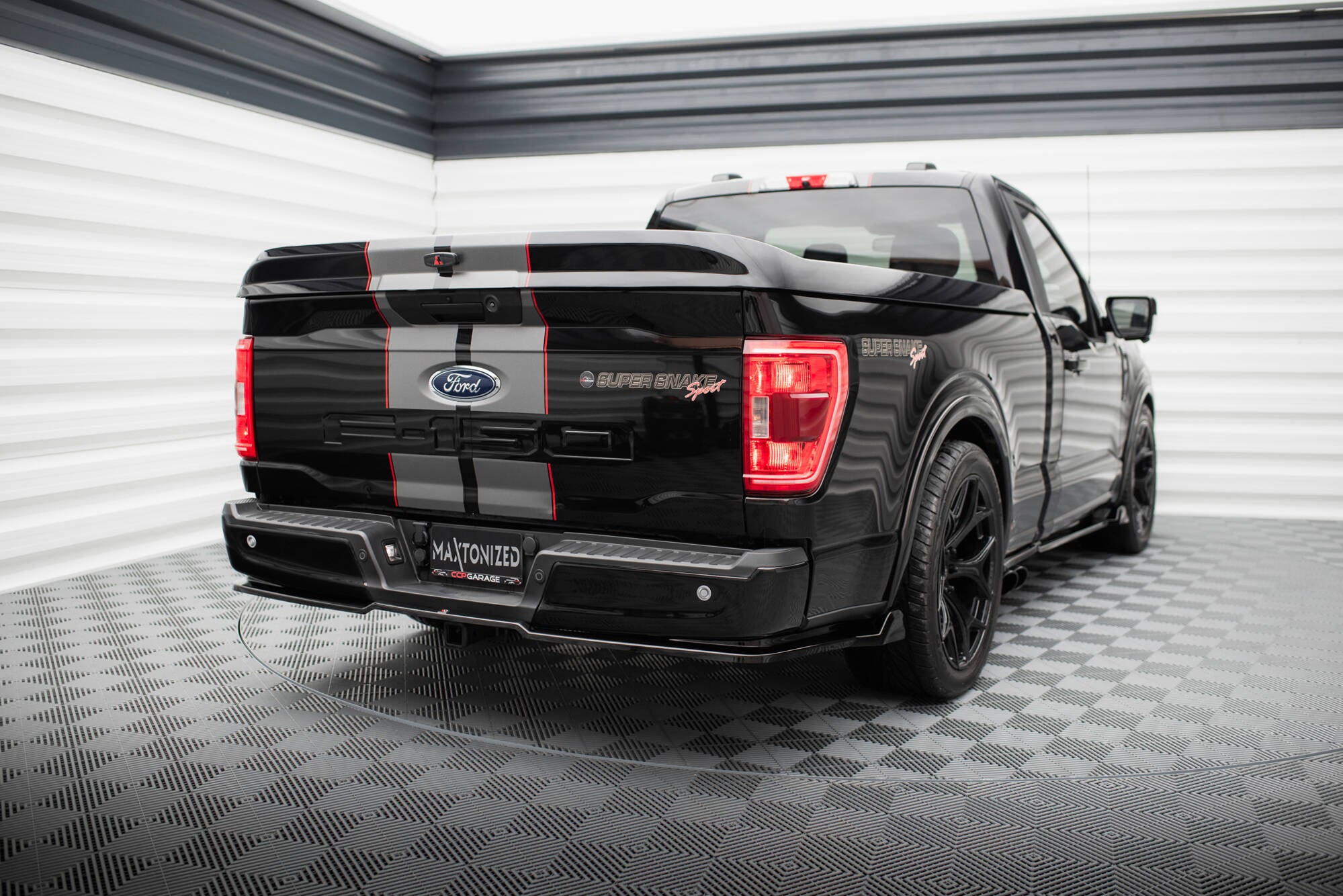 Maxton Design Heckansatz Shelby F150 Super Snake Schwarz Hochglanz