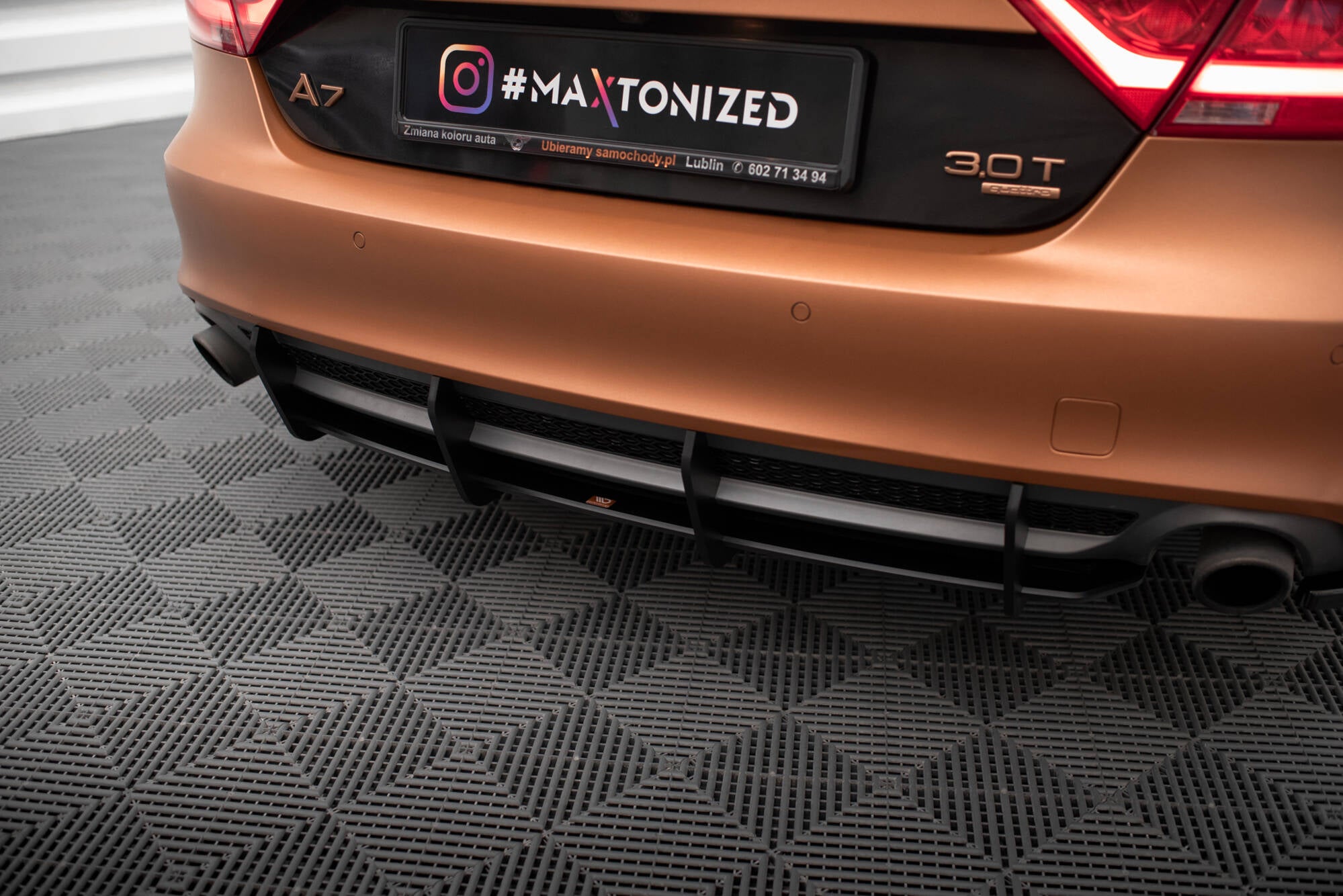 Maxton Design Street Pro Heckschürze passend für Audi A7 S-Line C7