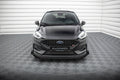 Maxton Design Street Pro Street+ Spoilerlippe Front Ansatz + Flaps passend für Ford Fiesta ST Mk8 Facelift schwarz Hochglanz