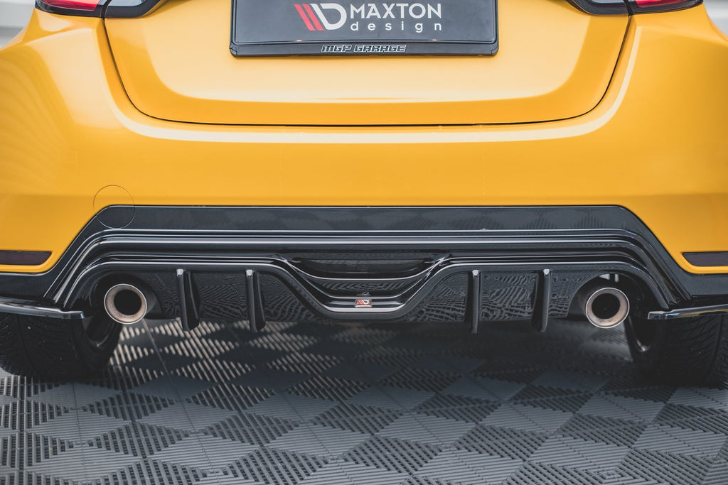 Maxton Design Diffusor Heck Ansatz passend für Toyota GR Yaris Mk4 schwarz Hochglanz