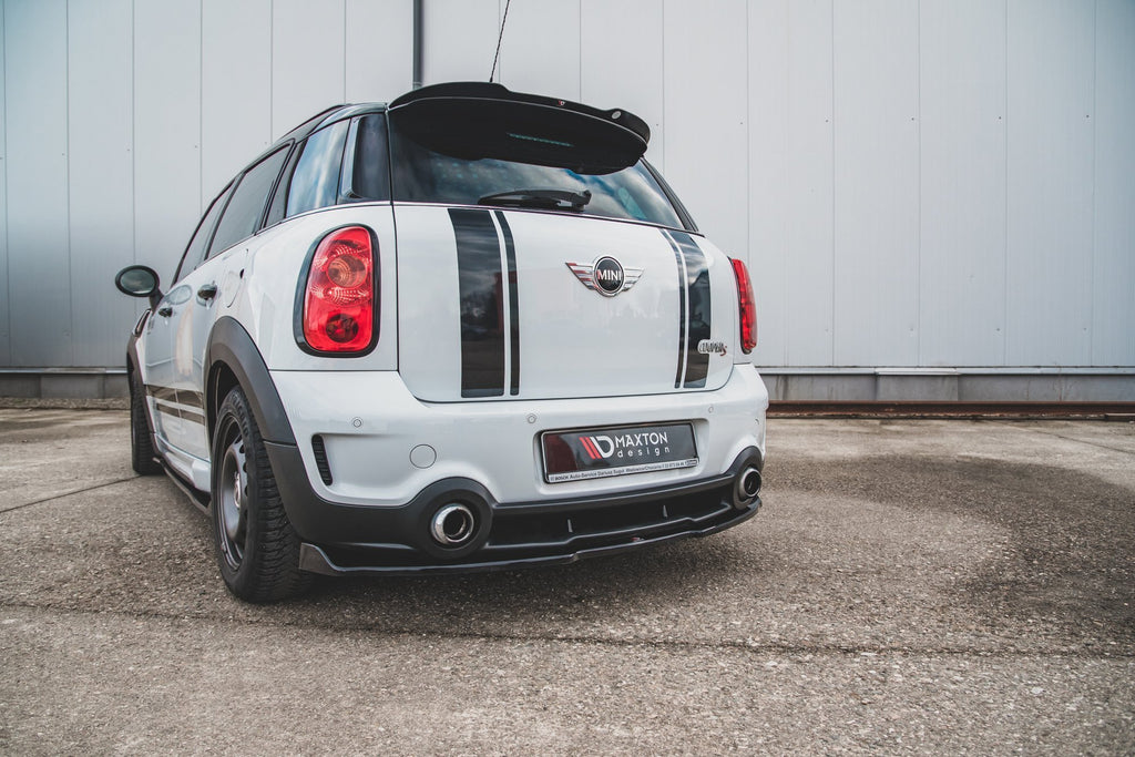 Maxton Design Spoiler CAP passend für Mini Countryman Mk1 JCW schwarz Hochglanz