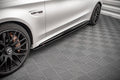 Maxton Design Seitenschweller Ansatz für V.1 für Mercedes-AMG C 63 AMG Coupe C205 Facelift schwarz matt