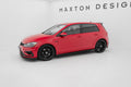 Maxton Design Street+ Seitenschweller Leisten passend für V.4 VW Golf R / R-Line Mk7 Facelift schwarz Hochglanz
