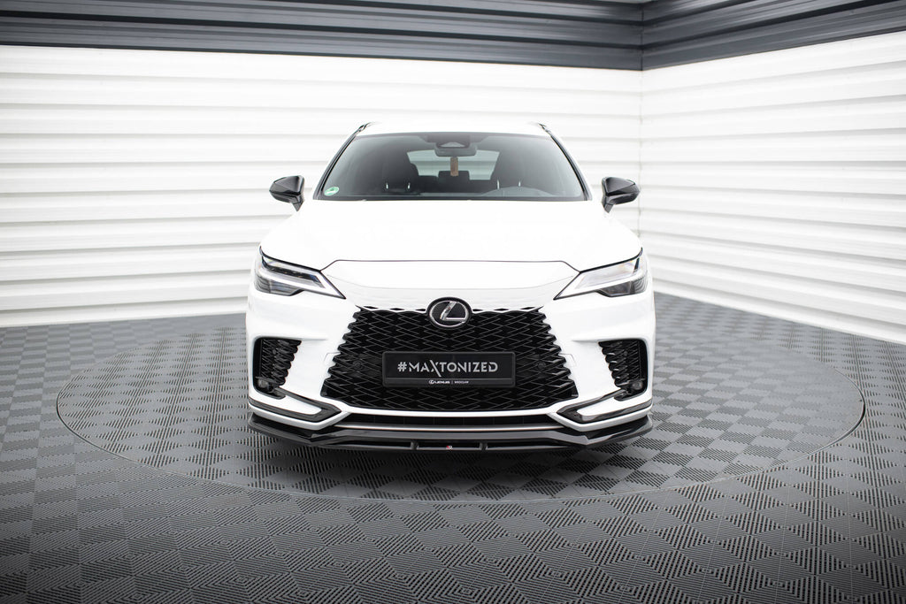 Maxton Design Street+ Spoilerlippe Front Ansatz passend für Lexus RX F-Sport Mk5 schwarz Hochglanz
