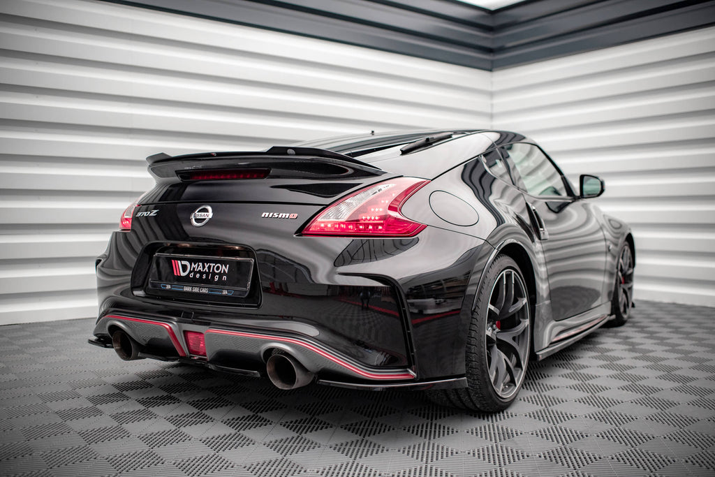 Maxton Design Spoiler CAP passend für Nissan 370Z Nismo Facelift schwarz Hochglanz