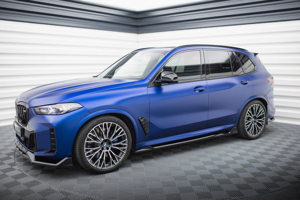 Maxton Design Street+ Seitenschweller Leisten V.2 passend für BMW X5 M-Paket G05 Facelift schwarz Hochglanz