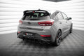 Maxton Design Diffusor Heck Ansatz passend für Hyundai I30 N Hatchback Mk3 Facelift schwarz Hochglanz