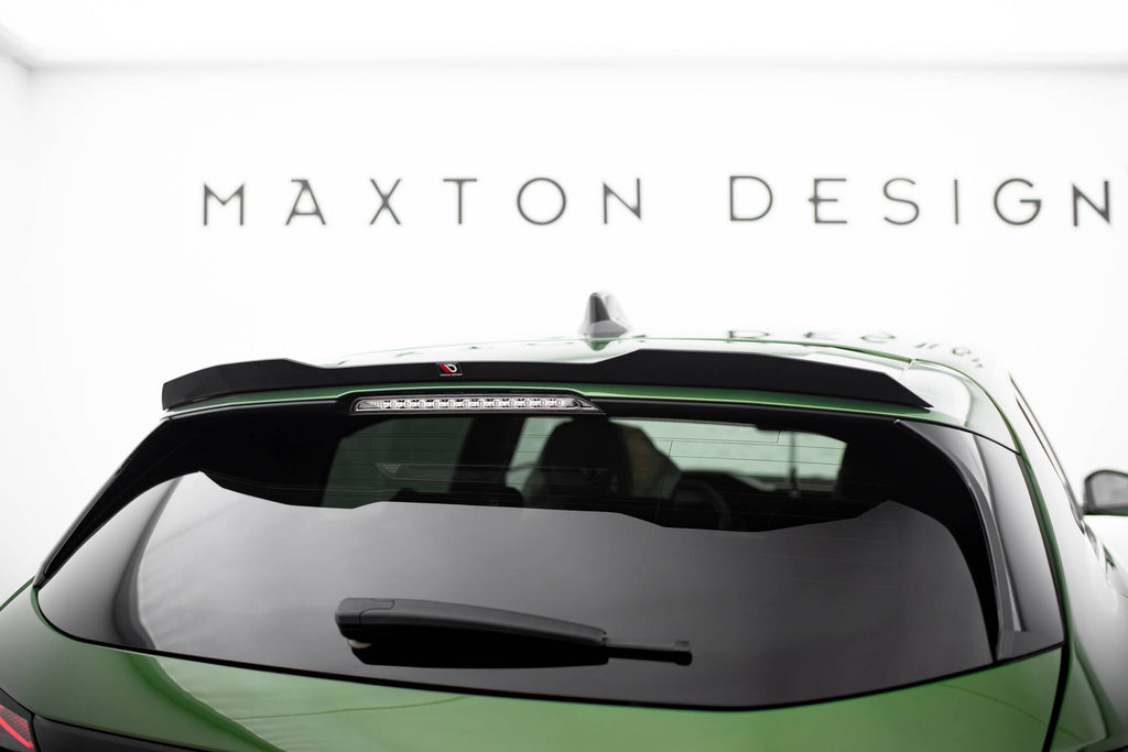 Maxton Design Spoiler CAP passend für Peugeot 308 GT Hatchback Mk3 schwarz Hochglanz