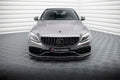 Maxton Design Street Pro Street+ Spoilerlippe Front Ansatz passend für Mercedes-AMG C63 Limousine / Kombi W205 Facelift