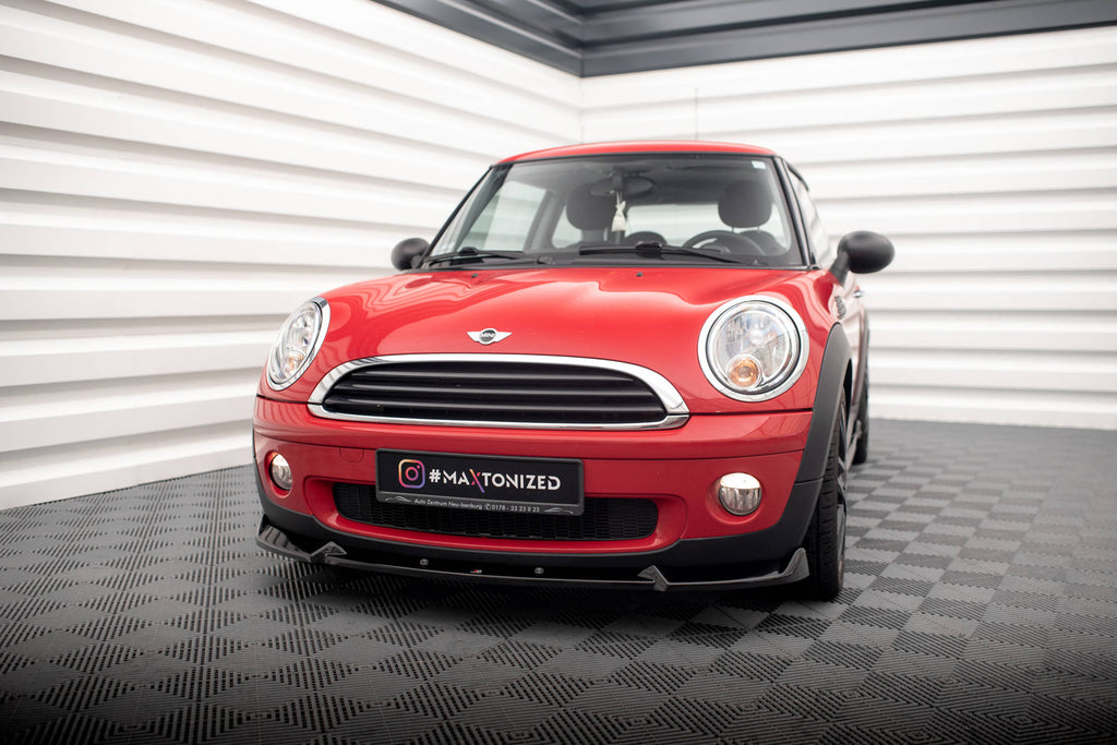 Maxton Design Street+ Spoilerlippe Front Ansatz passend für Mini One R56 schwarz Hochglanz