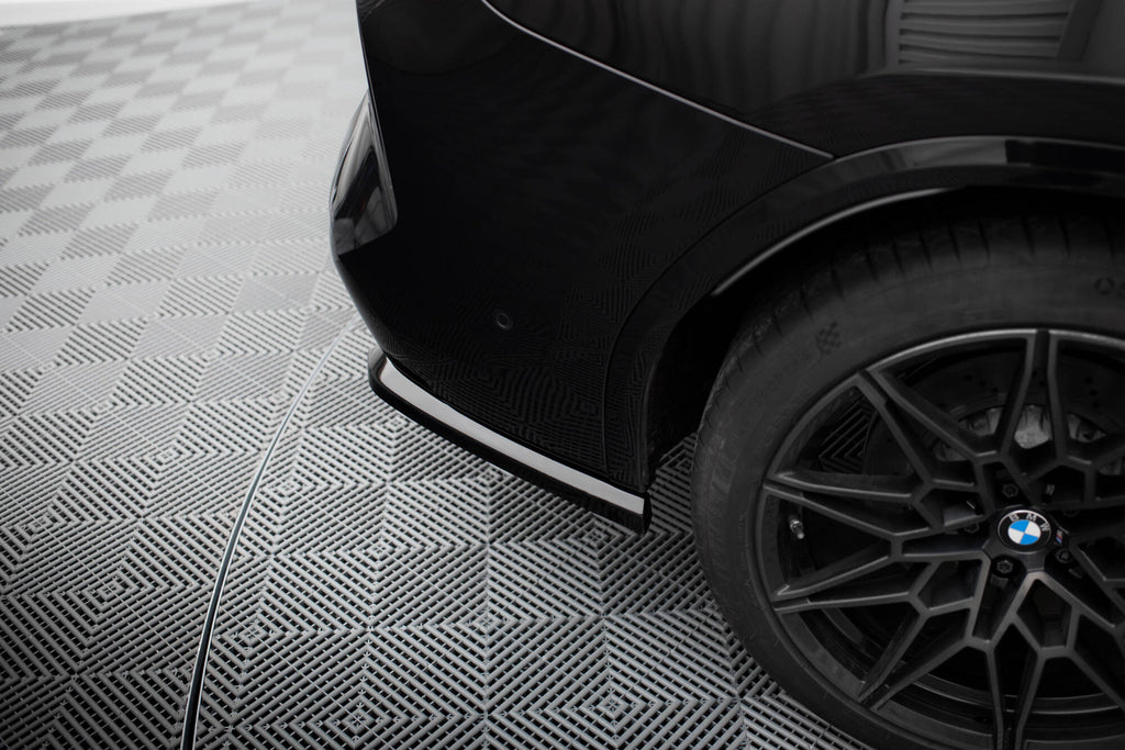 Maxton Design Heck Ansatz Flaps Diffusor V.1 passend für BMW X3 M F97 / F97 Facelift schwarz Hochglanz