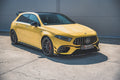 Maxton Design Street+ Spoilerlippe Front Ansatz V.2 passend für Mercedes-AMG A 45 S Aero Pack W177 schwarz Hochglanz