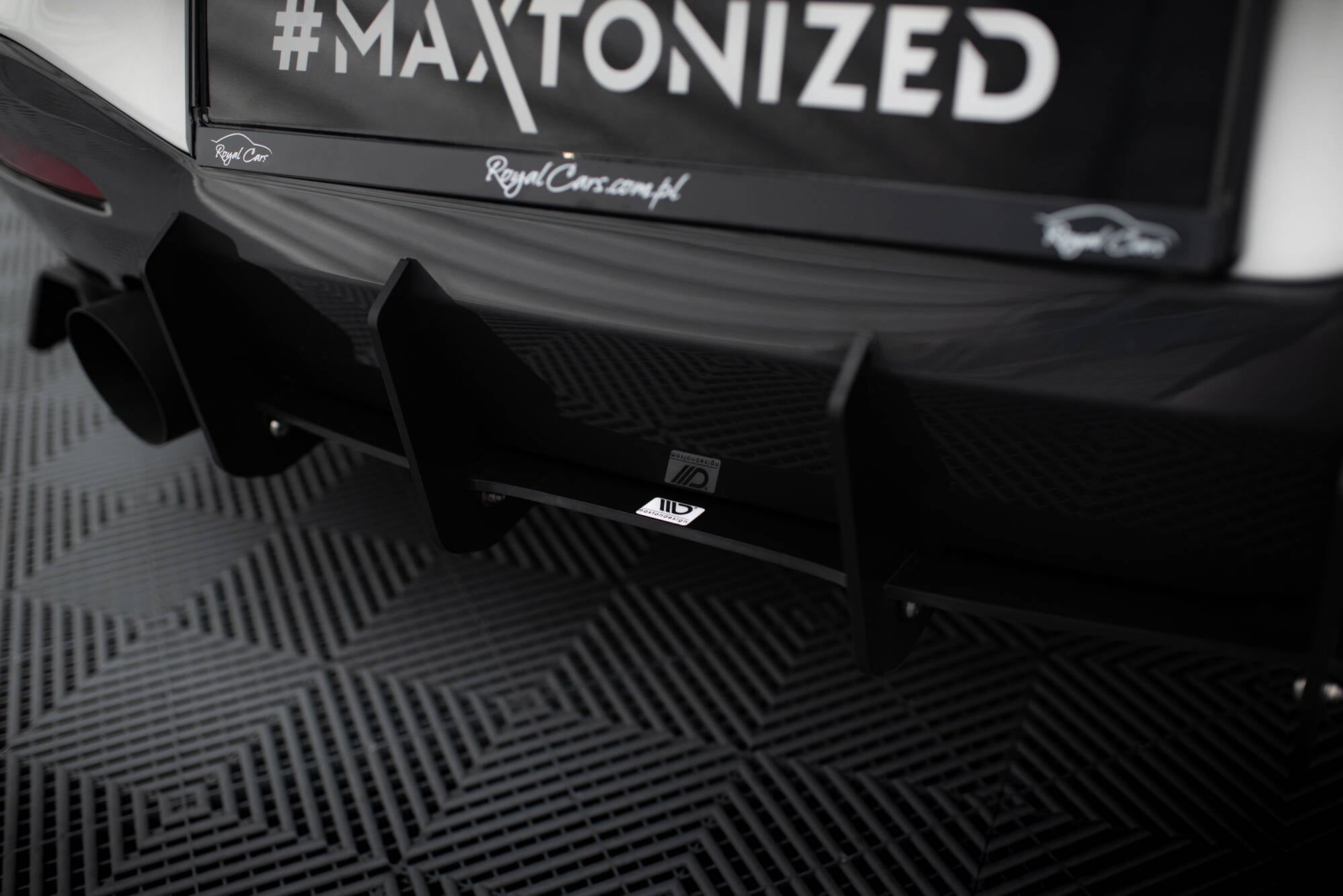 Maxton Design BMW 1er F20/F21 M-POWER FACELIFT - Diffusor Heck Ansatz passend für Heckschürze V.1 passend für