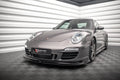 Maxton Design Street+ Spoilerlippe Front Ansatz V.1 passend für Porsche 911 Carrera GTS 997 Facelift schwarz Hochglanz