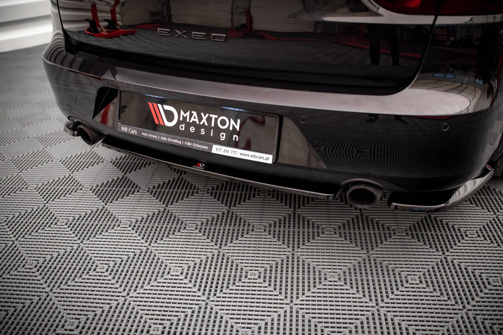 Maxton Design Heckansatz Seat Exeo schwarz Hochglanz für Seat Exeo Limousine
